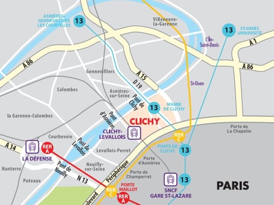 Map Transport Paris